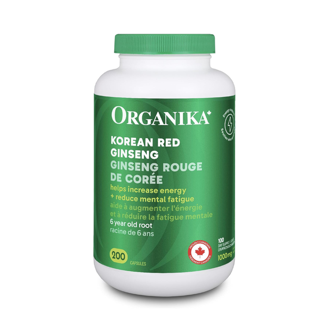 Organika - Korean Red Ginseng 500 mg | 200 Capsules