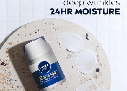 Nivea - Men Active-Age Face Moisturizer, 24H Moisture | 50 mL