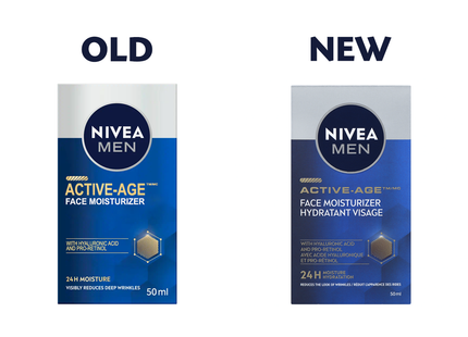 Nivea - Crème hydratante pour le visage Active-Age Men, hydratation 24 h | 50 ml