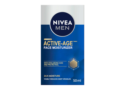 Nivea - Men Active-Age Face Moisturizer, 24H Moisture | 50 mL