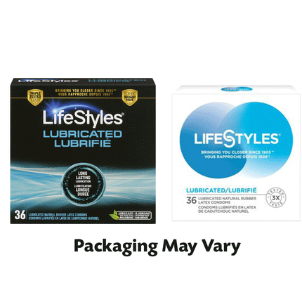 LifeStyles - Préservatifs lubrifiés en latex de caoutchouc naturel | 36 Préservatifs