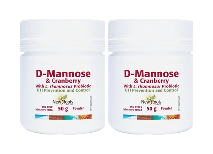 2-PACK! New Roots - D-Mannose & Cranberry | 50g*