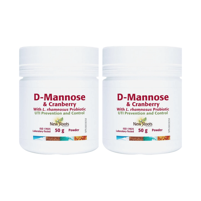 2-PACK! New Roots - D-Mannose & Cranberry | 50g*