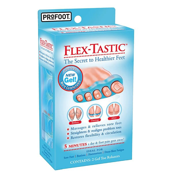 ProFoot Flex-Tastic Gel Toe Relaxers | 2 Count