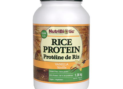 Nutribiotic - Protéines de riz à la vanille | 1,36 kg
