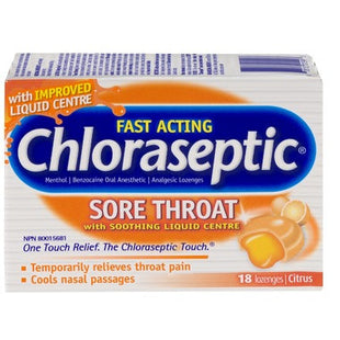 Chloraseptic Fast Acting Sore Throat Lozenges - Citrus | 18 Lozenges