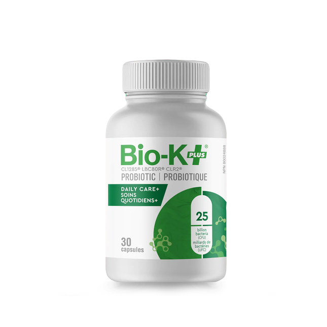 Bio-K+ - Probiotique de soin quotidien pour la santé gastro-intestinale - 25B CFU | 30 Gélules
