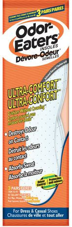 Odor-Eaters Ultra-Comfort Odour Destroying Insoles | 3 Pairs