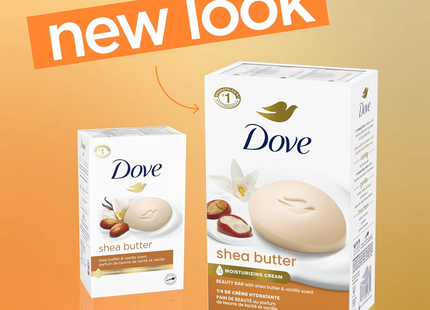 Dove - Shea Butter Beauty Bar, Shea Butter & Vanilla Scent | 3 x 106 g