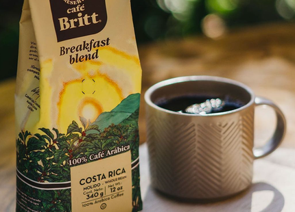 Cafe Britt - Breakfast Blend Costa Rican Whole Coffee Beans | 340 g