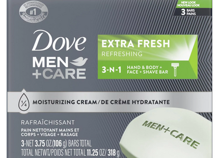 Dove - Men+Care Extra Fresh Body & Face Bar | 3 x 106 g