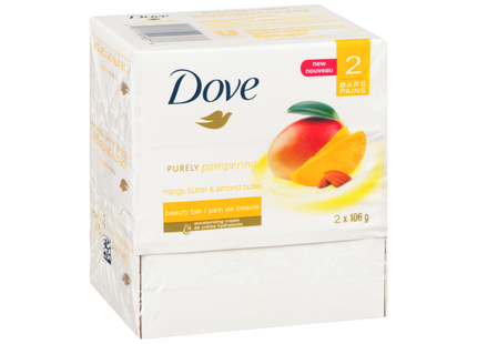 Dove - Barre de beauté purement cocooning - Beurre de mangue | 2x106g