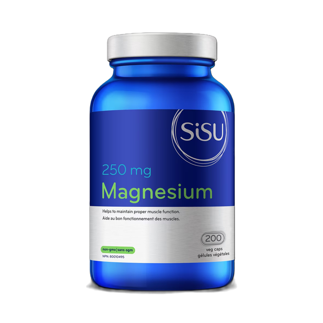 SISU - Magnésium 250 MG | 100 à 200 gélules végétariennes