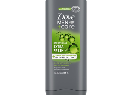 Dove - Nettoyant rafraîchissant pour le visage et le corps Men+Care - Extra frais | 400 ml