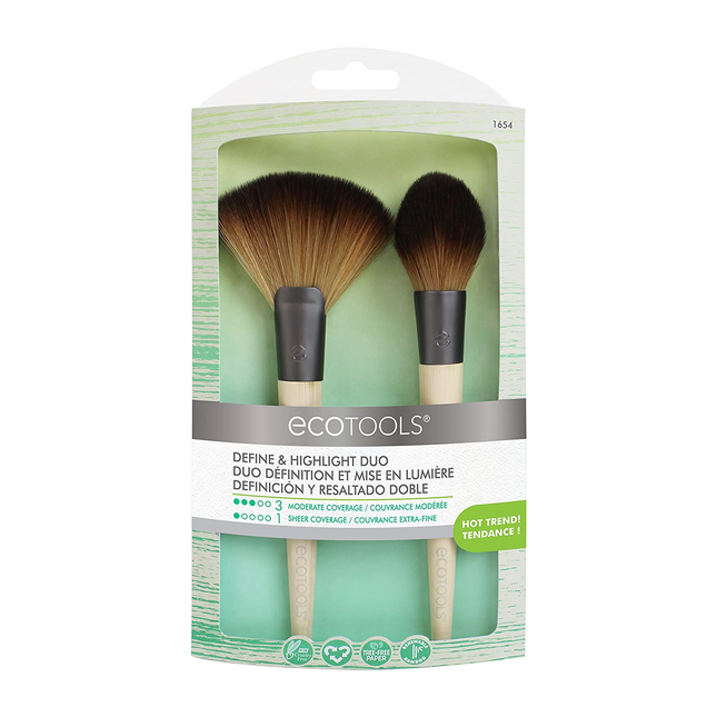 *EcoTools - Define & Highlight Duo Brushes | 2 Pieces