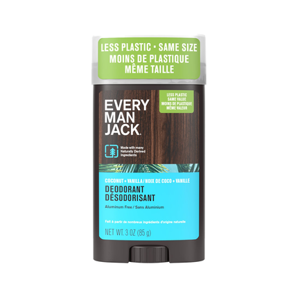 Every Man Jack - Aluminum Free Deodorant, Coconut & Vanilla | 85 g