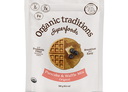 Organic Traditions - Pancake And Waffle Mix, Original | 300 g