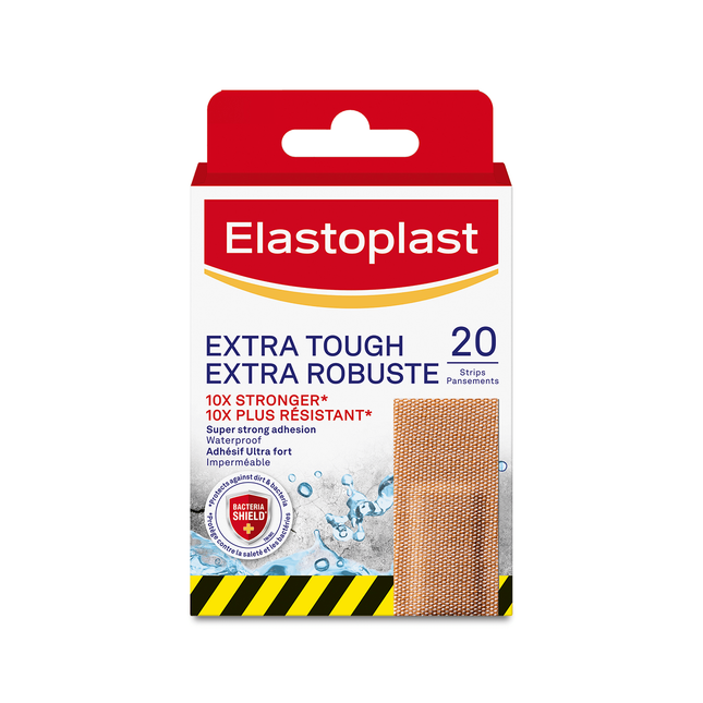 Elastoplast - Bandages extra résistants 10x plus résistants | 20 bandes