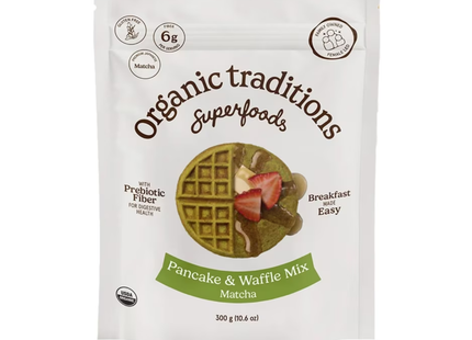 Organic Traditions - Pancake And Waffle Mix, Matcha | 300 g