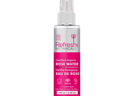 Refresh Botanicals - Certified Organic Rose Water | 100 mL