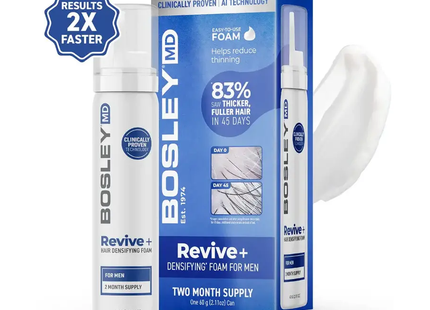 Bosley - Revive+ Hair Densifying Foam For Men | 2 month Supply - 60 g