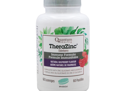 Quantum Health - TheraZinc Sureau Formule Immunitaire - Framboise | 60 pastilles