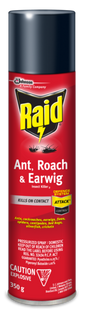 Raid - Ant, Roach, & Earwig Insect Killer 2 - Pressurized Spray | 350 g
