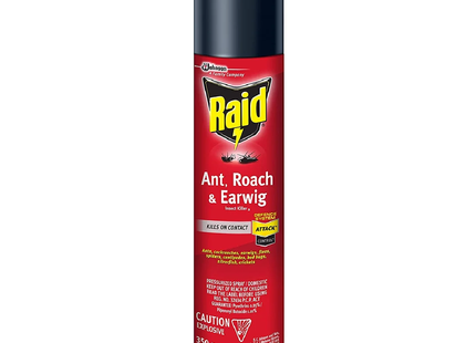 Raid - Ant, Roach, & Earwig Insect Killer 2 - Pressurized Spray | 350 g