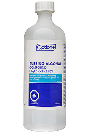 Option+ Rubbing Alcohol Compound 70% | 450 ml
