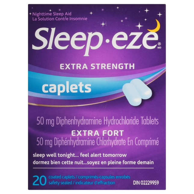 Sleep-Eze - Extra Strength Caplets | 20 Coated Caplets