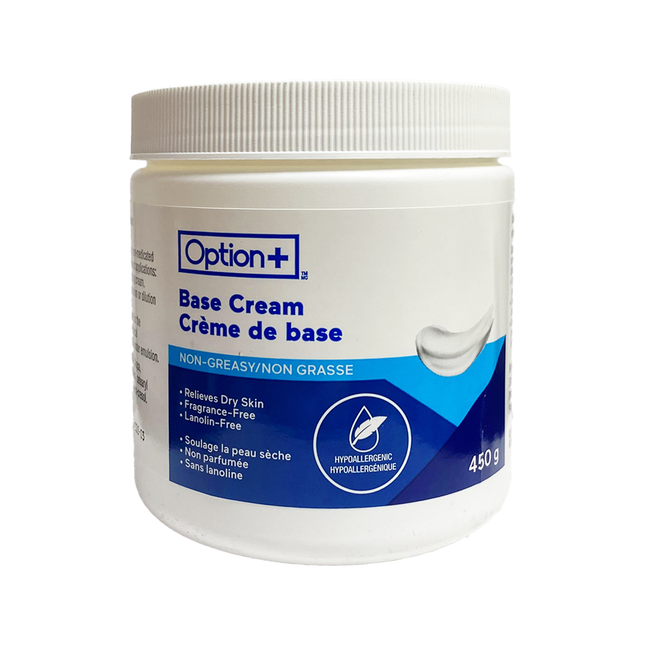 Option+ Base Cream for Relief of Dry Skin | 450 g