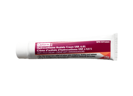 Option+ Crème d'acétate d'hydrocortisone 0,5 % | 15g