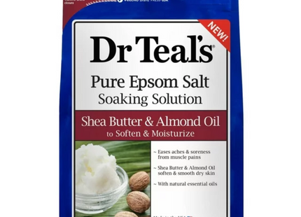 Dr Teal's - Shea Butter & Almond Oil Pure Epsom Salt Soaking Solution | 1.36 kg