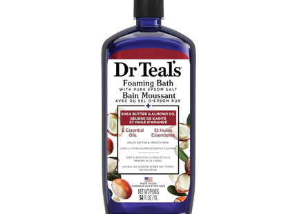 Dr Teal's - Shea Butter & Almond Oil Foaming Bath with Pure Epsom Salt | 1 L