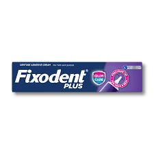 Fixodent - Plus Gumcare - Crème adhésive pour prothèses dentaires complètes et partielles - Sans saveurs | 57g