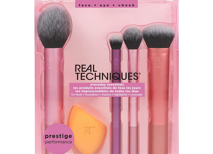 Real Techniques - Everyday Essentials - Face + Eye + Cheek | 5 Piece Kit