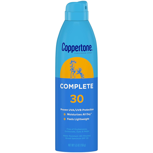Coppertone - Écran solaire hydratant en spray SPF 30 complet | 156g