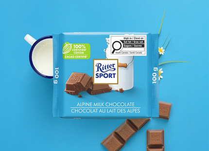 Ritter Sport - Alpine Milk Chocolate Bar | 100 g