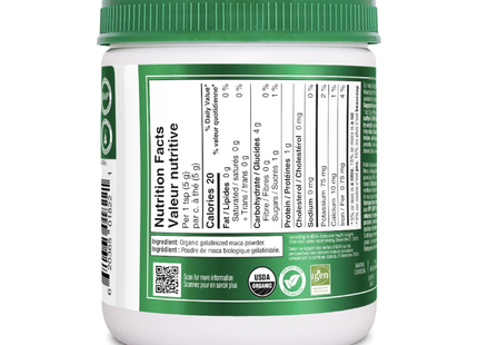 Organika - Organic Maca Gelatinized Powder | 200 g