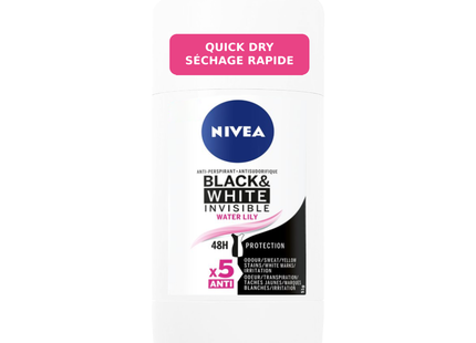 Nivea - Black & White Invisible Anti Perspirant - Water Lily | 51 g