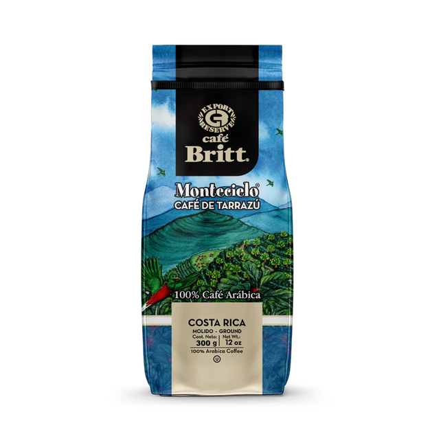 Cafe Britt - Montecielo Cafe De Tarrazú Costa Rica, Ground | 300 g