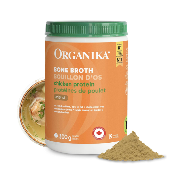 Organika - Chicken Bone Broth Protein Powder, Original | 300 g