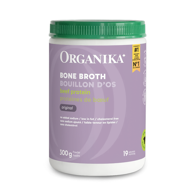 Organika - Beef Bone Broth Protein Powder, Original | 300 g