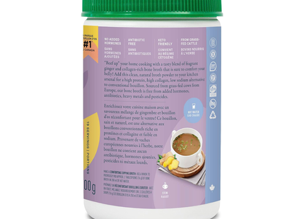 Organika - Beef Bone Broth Protein Powder, Ginger | 300 g