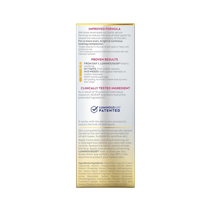 Nivea - Sérum Expert Anti-Taches Luminous630 | 30 ml