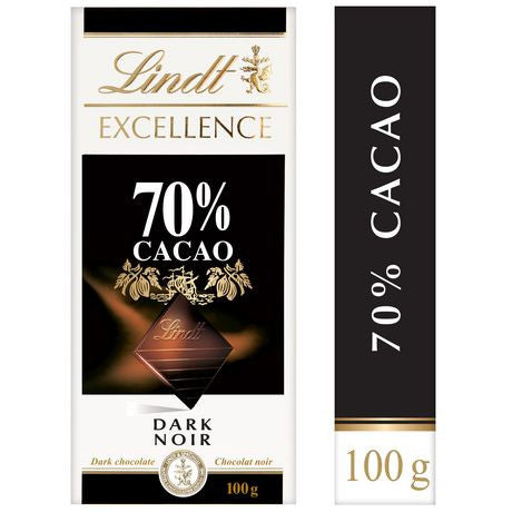 Lindt Excellence 70% Cacao Dark Chocolate Bar | 100 g