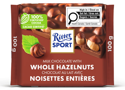 Ritter Sport - Milk Chocolate With Whole Hazelnuts | 100 g