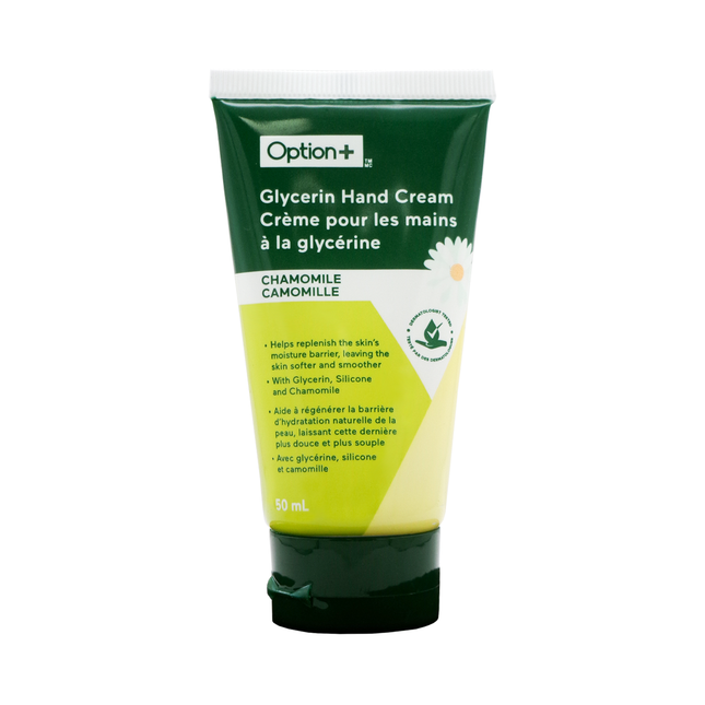 Option+ Glycerin Hand Cream with Chamomile | 50 mL