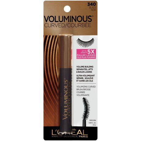L'Oréal Paris Voluminous Volumizing Curved Brush Mascara - Black | 8 mL