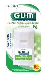 GUM - Fine Dental floss - Mint Waxed | 183 m